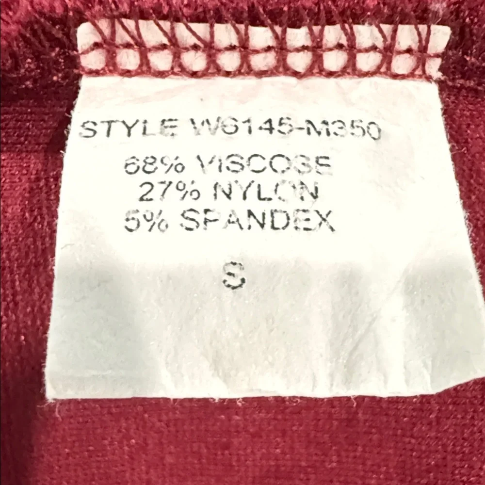 Loveappella Rich Burgundy Midi Dress - Picture 4 of 4